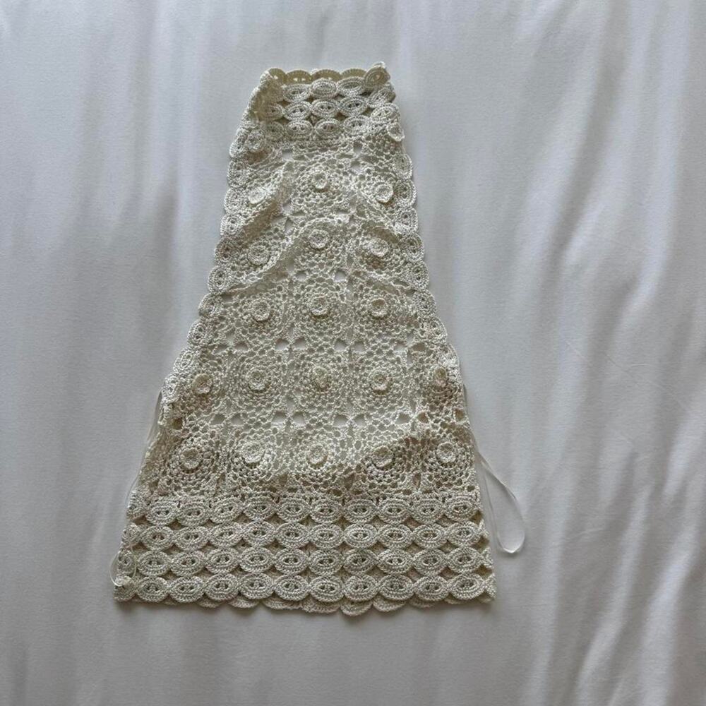 Bec bridge white crochet hlater top